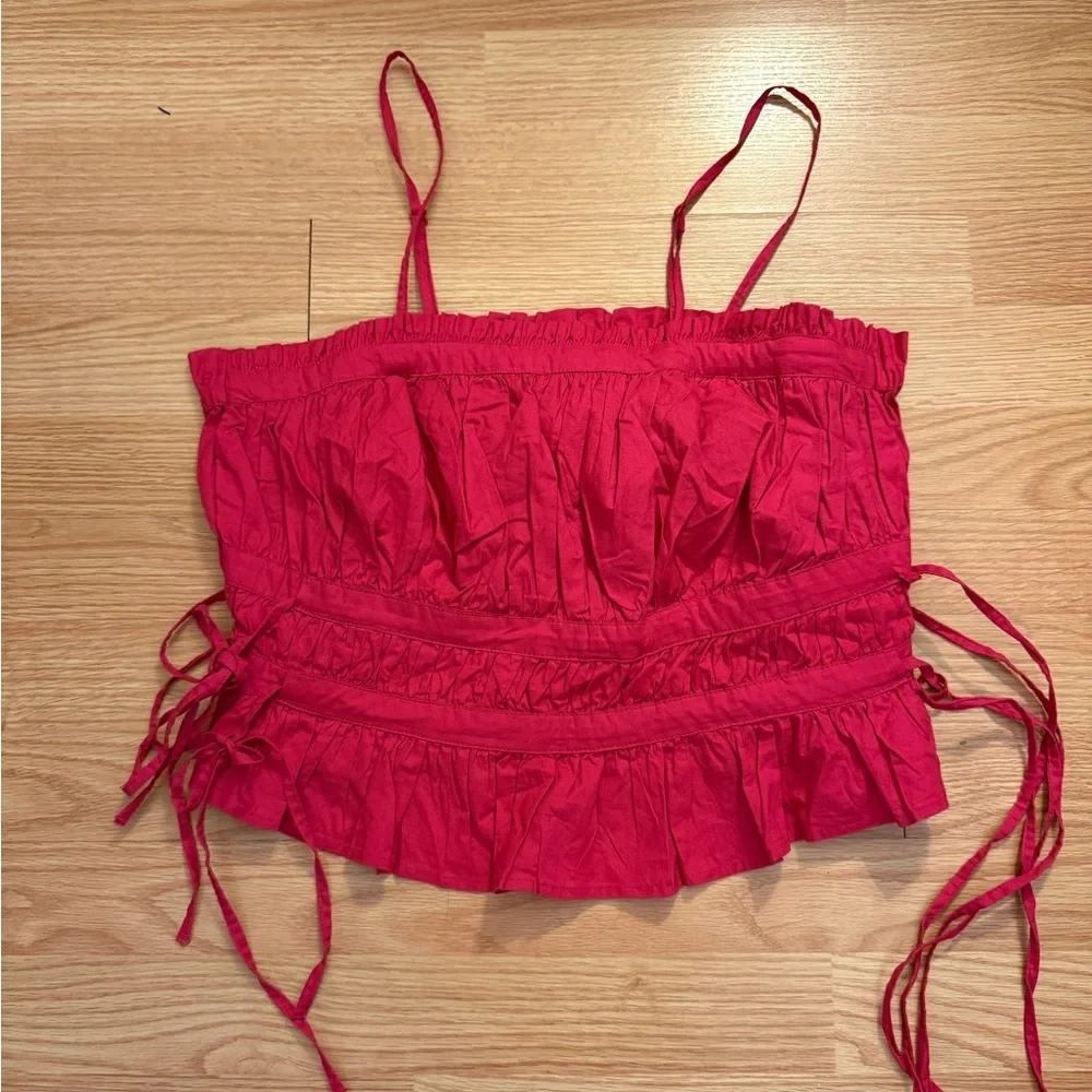 NWOT Free People Gabby Tube Top Punch Size Large